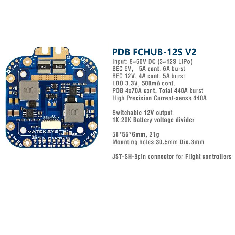 Matek System XCLASS PDB FCHUB- - Drone Camera Thermal ulasan dan harga